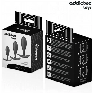 ADDICTED TOYS - LOT DE 3 PLUG ANAL MODÃLE 2